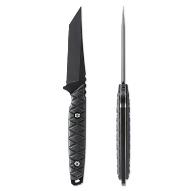 Toor Kingpin Fixed BladeKnife 4" Plain Tanto Edge