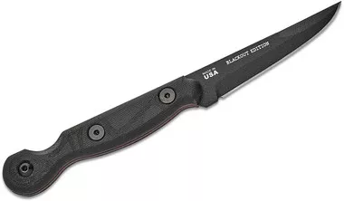 Tops El Pionero EDC Fixed Blade Knife 3.5" Plain Edge BLACK