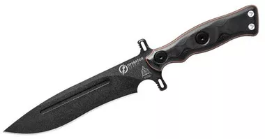 Tops Operator 7 Blackout Edition Fixed Blade Knife 7.25" Plain Edge