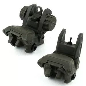 Trinity Force – Flip Up Sghts – Polymer Spring Loaded– Front and Rear