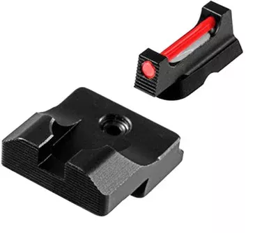 TruGlo Fiber-Optic Pro Competition Handgun Sights TG132G2w/ Blacked-Out Rear Sight For Glock