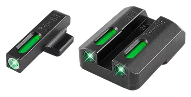 Truglo TFX Handgun Sight Set for H&K VP9, VP40, P30, P30SK, P30L, 45, 45 Tactical Tritium/Fiber Optic Green with White Outline