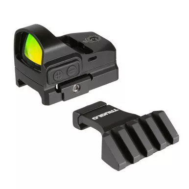 Truglo Tru-Tec Micro Sub-Compact Open Red Dot Sight (3 MOA Dot, Picatinny Rail Mount Included)