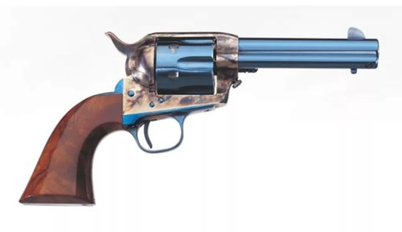 Uberti 1873 Cattleman Charcoal Blue OM .45 Colt 5.5” Bbl C/H Frame Steel B/S & T/G 6rd Revolver 345133