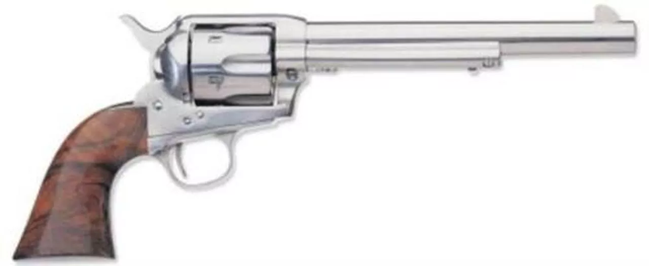 Uberti 1873 Cattleman New Model 45 Colt Stainless Steel, 7 1/2″ Barrel