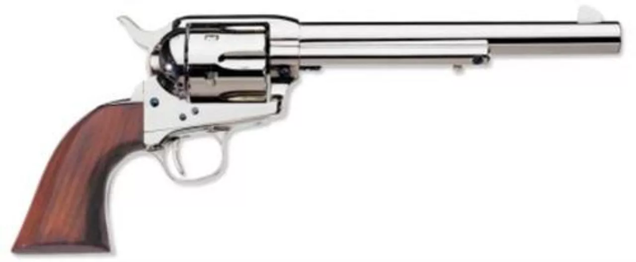 Uberti 1873 Cattleman Polished Nickel NM, .45 Colt, 5.5″ Barrel
