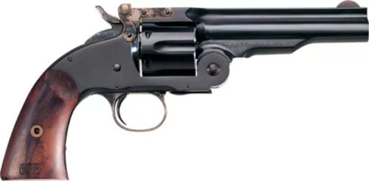 Uberti 1875 No. 3 2nd Model Top Break, .38 Special, 7″, Blued, Walnut Grip
