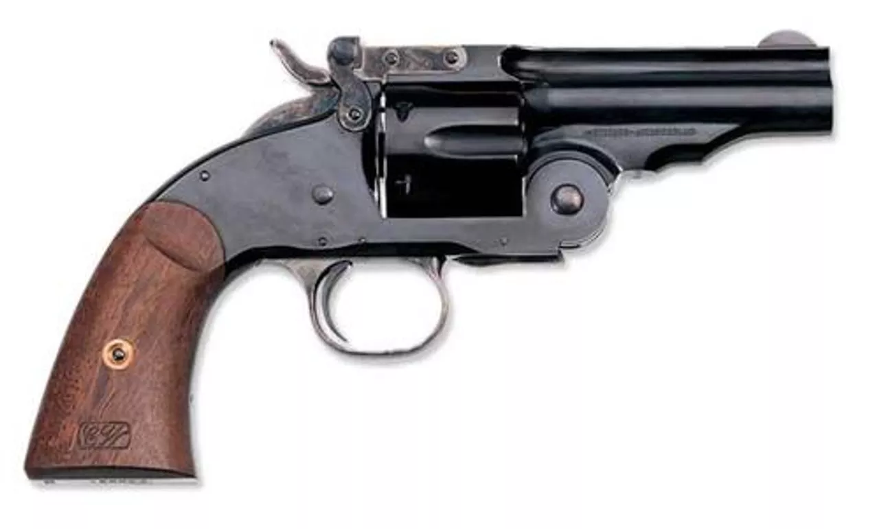 Uberti 1875 No 3. 2nd Model Top Break, .44-40 Win, 5″, Blued, Walnut Grip