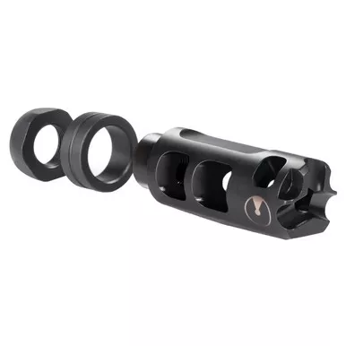 Ultradyne Pulse Compensator Muzzle Brake with Crush Washer .350 1/2"-28 Thread Stainless Steel Nitride