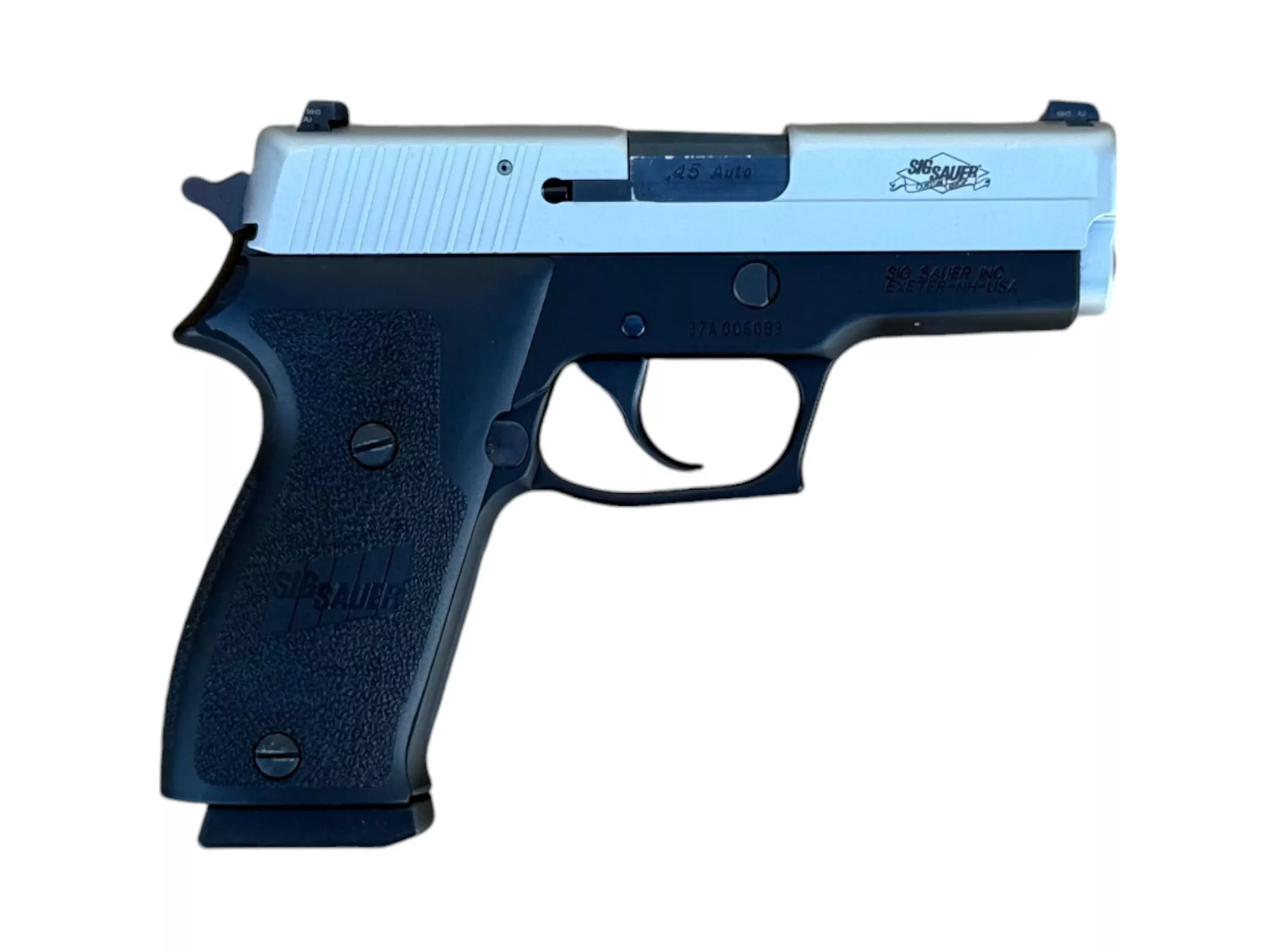 Used Sig Sauer P220 Carry SAS Gen 2 45 ACP 2-Tone 3- Mags 220R3-45-SAS2T