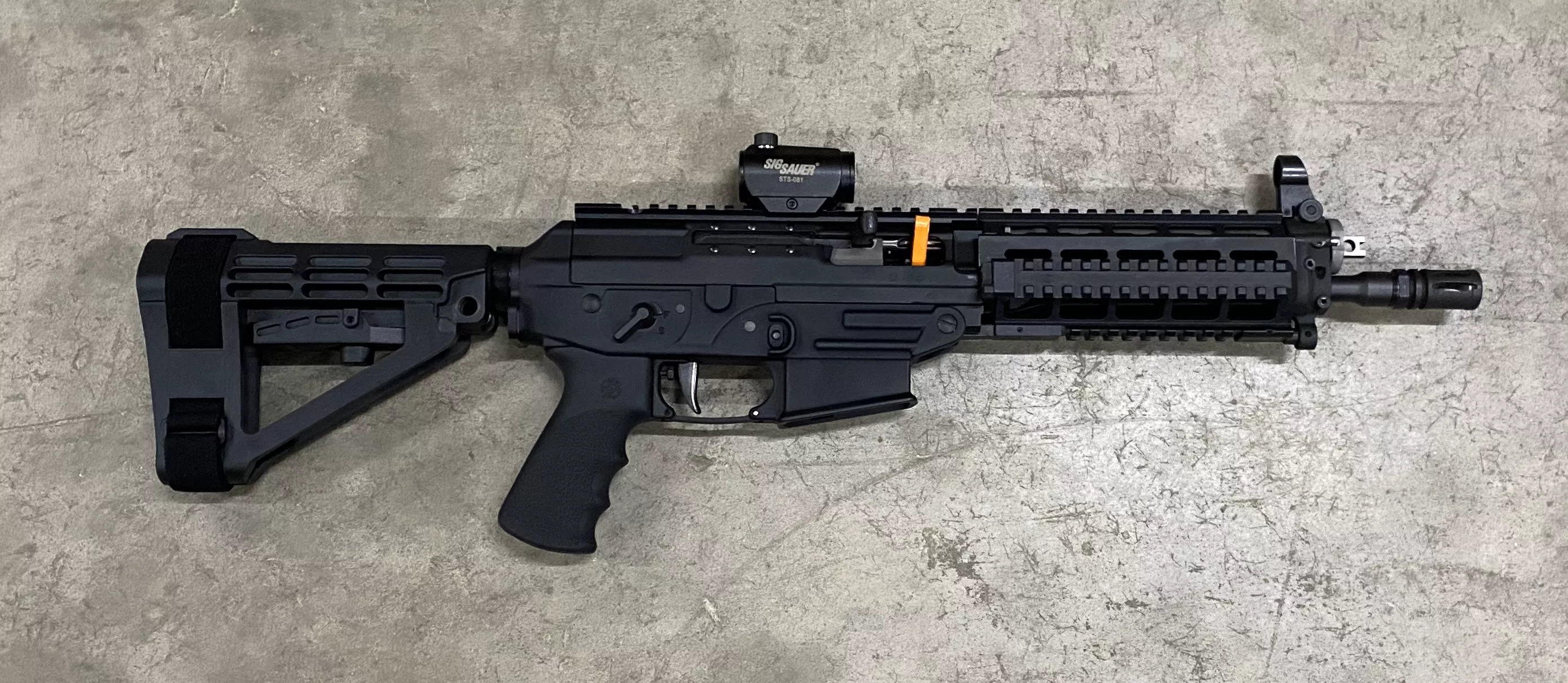 Used Sig Sauer P556 Swat 556 Nato Pistol 10" W/ Red Dot & SBA4 Brace