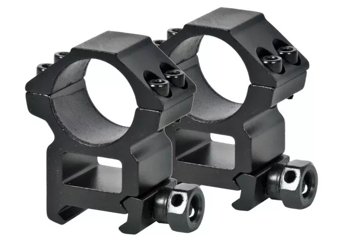 UTG Leapers Premium 1″ Rings, High, Weaver Mount, See-Thru