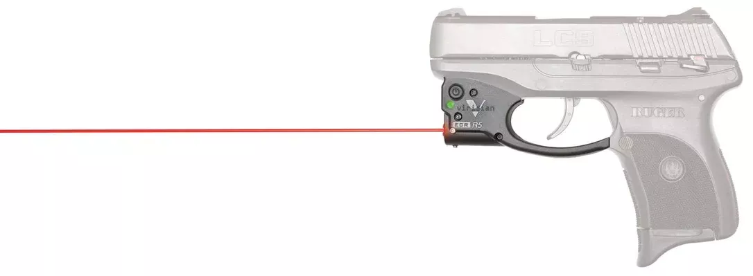Viridian 9200012 Reactor R5-R Gen 2 Red Laser Ruger LC9, LC380 635-650 nm Wavelength Trigger Guard Instant-On Holster