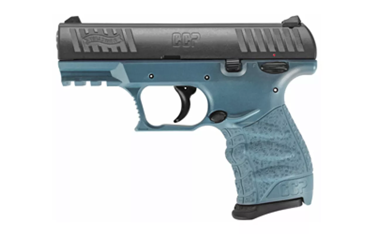 Walther CCP M2, Compact Pistol, 9mm, 3.54″ Barrel, Polymer Frame, Blue Titanium Finish, 2-8rd Magazines