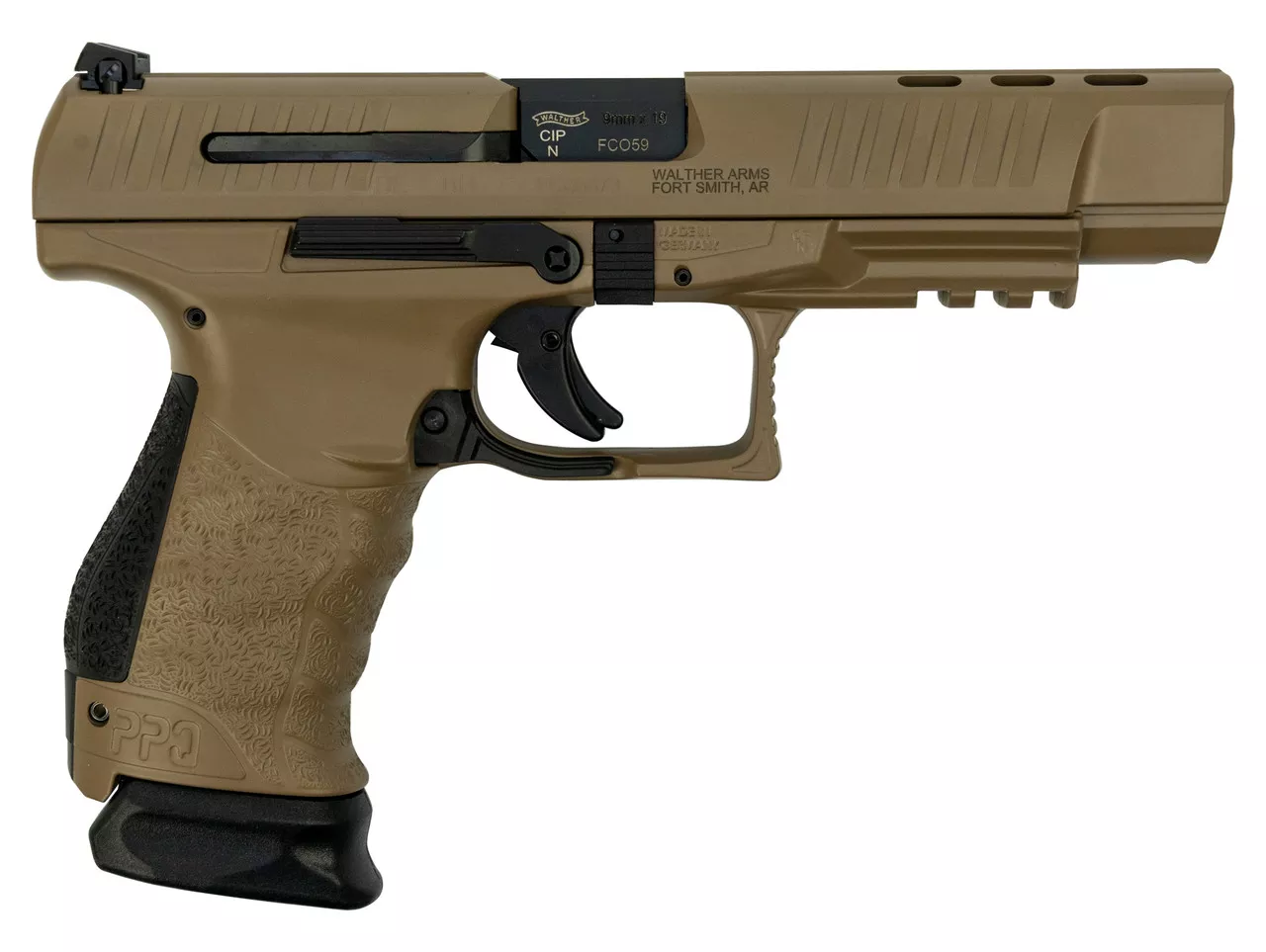 Walther Limited Production PPQ Classic 9mm, 5″ Barrel, Full Coyote Tan, 2x 15rd