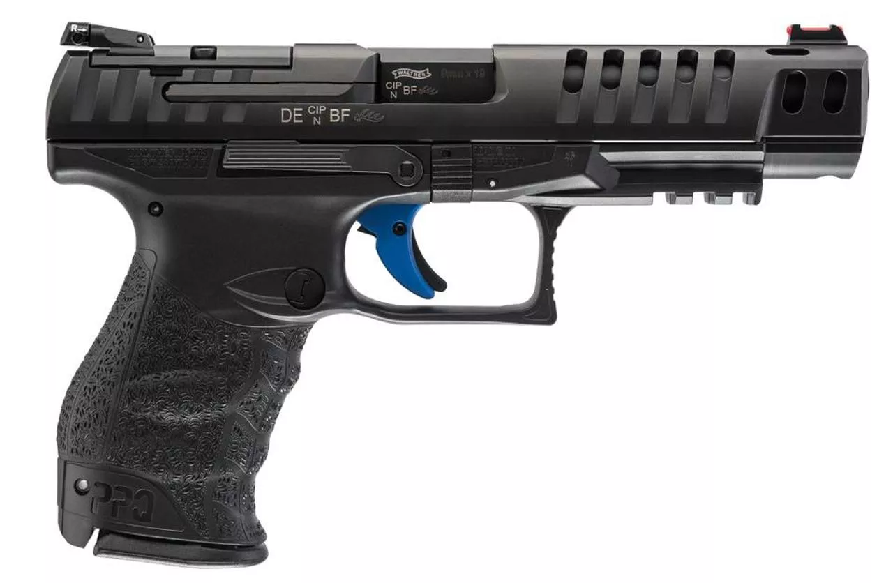 Walther PPQ M2 Q5 Match, 9mm, 5″ Barrel, Target Sights, 3×15 Rd Mags