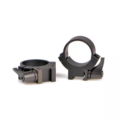 Warne 1" QD Rimfire Scope Rings Matte Black Medium