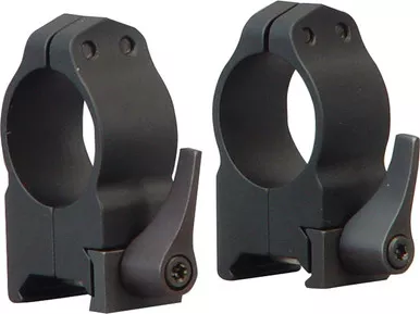 Warne Maxima 1" QD Scope Ring High Matte Steel Vertical Split Quick Detach
