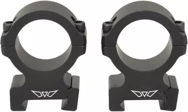 Warne Vapor Horizontally Split 1" High Matte Scope Rings Lightweight Fixed