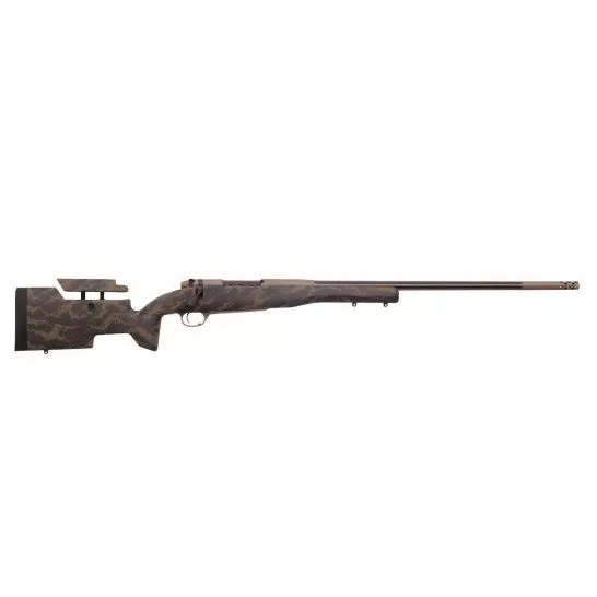 Weatherby Mark V Accumark Elite .257 Weatherby Mag Bolt Action LH Rifle, Brown Sponge Pattern Accent – MAE01N257WL8B