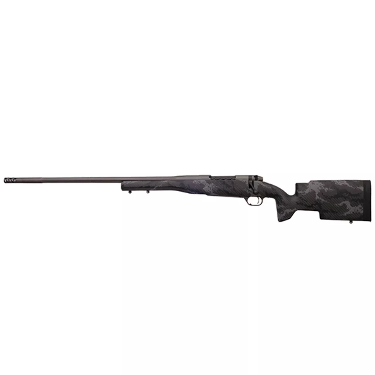Weatherby Mark V Accumark Pro 257 Weatherby Mag, 26″ Carbon Fiber, Gray Sponge Patterns, Gray Cerakote, Left Hand, 3rd