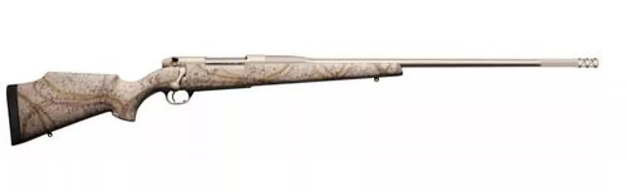 Weatherby Mark V Terramark RC, .338 Lapua Mag, 28″ Fluted, Accubrake, Flat Dark Earth Cerakote, Tan Composite Stock