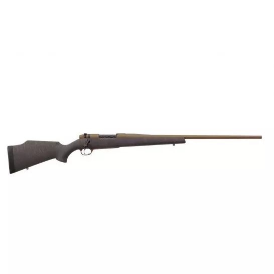 Weatherby Mark V Weathermark 6.5 Weatherby RPM Bolt Action Rifle, Matte Gel Coat and Burnt Bronze Spiderweb Accent – MWB01N65RWR4T