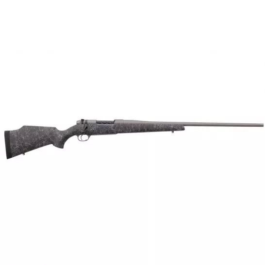 Weatherby Mark V Weathermark 6.5 Weatherby RPM Bolt Action Rifle, Matte Gel Coated Black, Spiderweb Accent – MWM01N65RWR4T