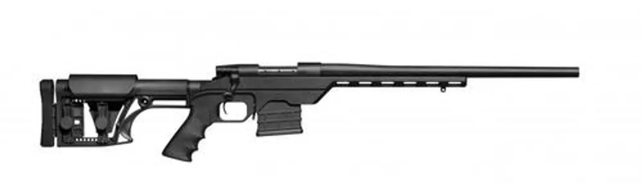 Weatherby Vanguard Modular Chassis, .223 Rem, 20″ Treaded, Blued, Adjustable Tactical Stock