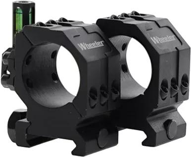 Wheeler 2-Piece 1" Medium Scope Rings W/ Anti-Cant Indicator For Leveling