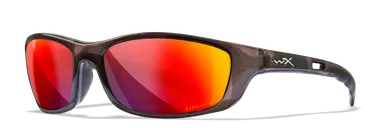 Wiley X P-17 Sunglasses Captivate Polarized Red Mirror/Black Crystal Frame