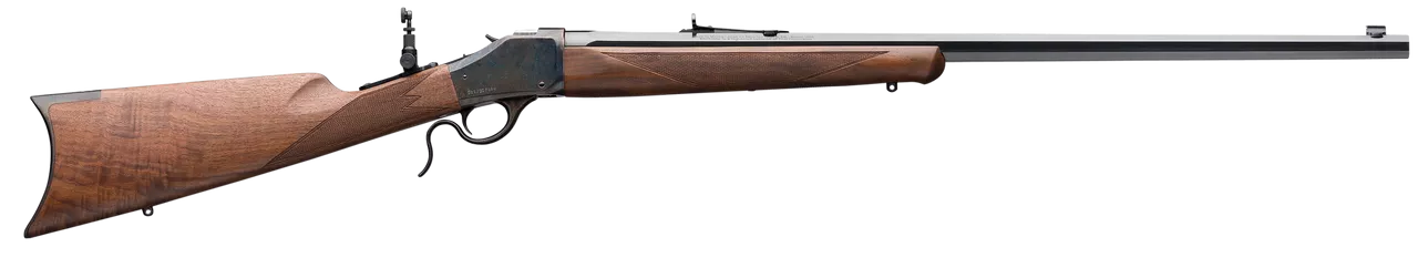 Winchester 1885 Traditional Hunter 38-55 Win, 28″ Barrel, Grade III/IV Walnut Stock, Blued, Case Hardened