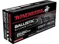 Winchester 22-250 Supreme Ammunition SBST22250 50 Grain Ballistic Silvertip 20 rounds
