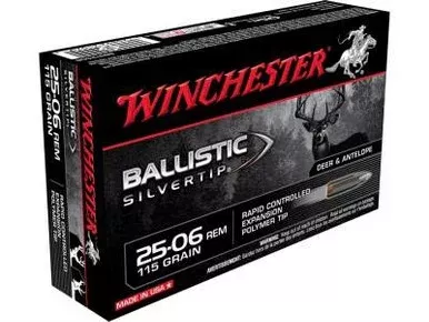 Winchester 25-06 Supreme SBST2506 115 gr Ballstic Silvertip 20 rounds