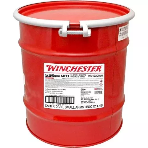 Winchester 5.56mm M193 55gr FMJ 14,000rd Drum