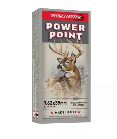 Winchester 7.62x39mm Super-X X76239 123 gr PSP 20 rounds