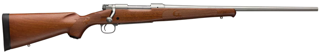 Winchester 70 Featherweight 7mm-08 Rem, 22″ Barrel, Grade I Walnut Stock, Stainless Steel, 5rd
