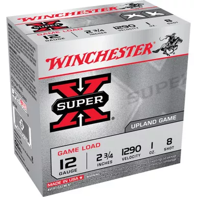 Winchester Ammo Super-X 12 Gauge 2.75″ Shotshells – 8 Shot – 250 round case