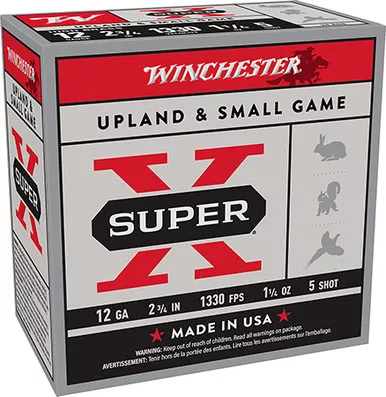 Winchester Ammo X125 Super-X High Brass12 Gauge 2.75" 1 1/4 oz 5 Shot 125 Rounds