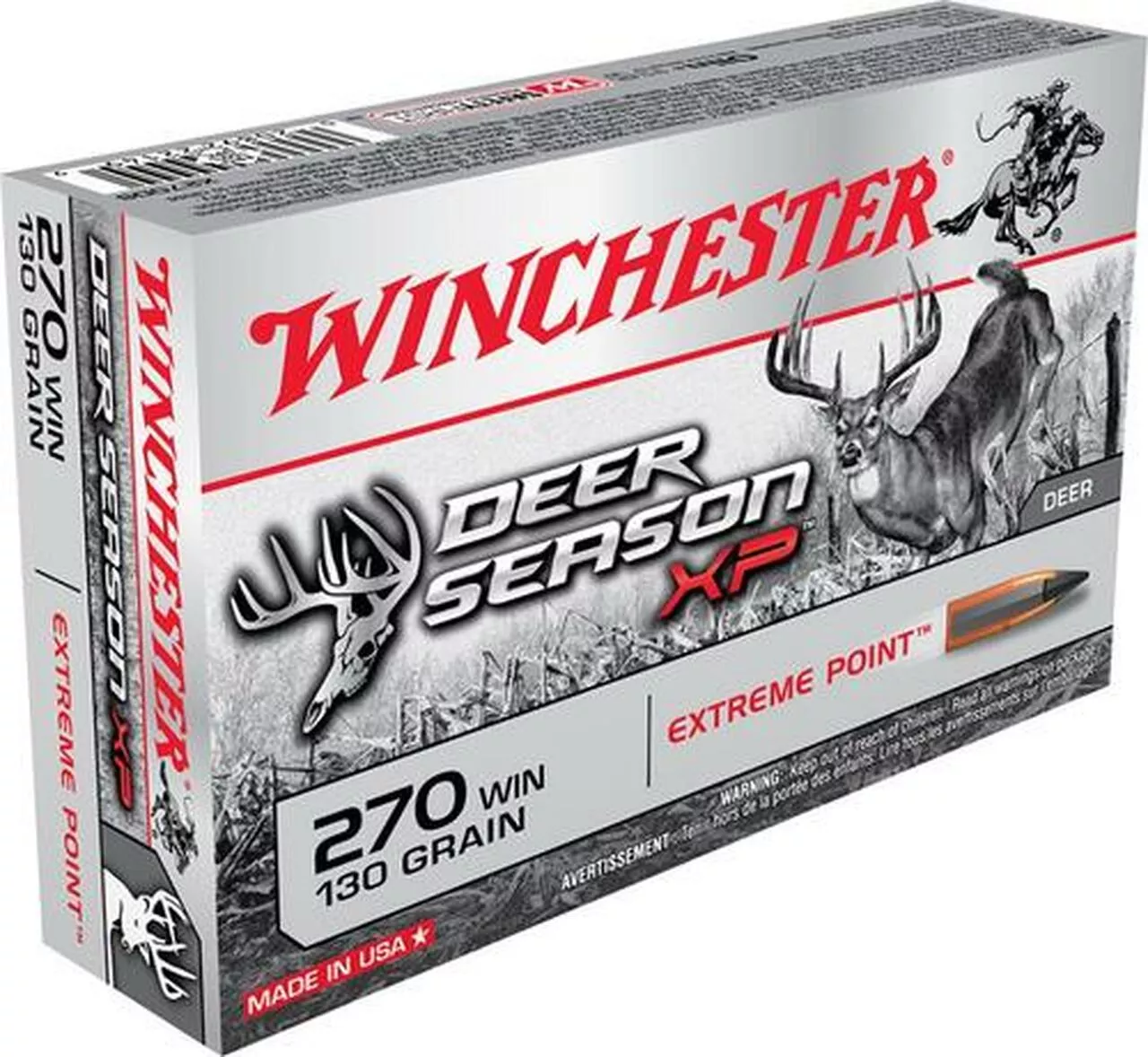 Winchester Deer Season XP .270 Win, 130 Gr, Poly Tip, 20rd Box
