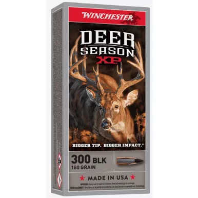 Winchester Deer Season XP .300 AAC Blackout 150 Grain Extreme Point Polymer Tip