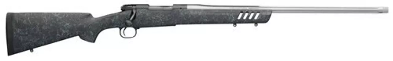 Winchester Model 70 Coyote Light .22-250 Rem, 24″ Barrel, Bell & Carlson Stock, Black/Gray Webbing, 5rd