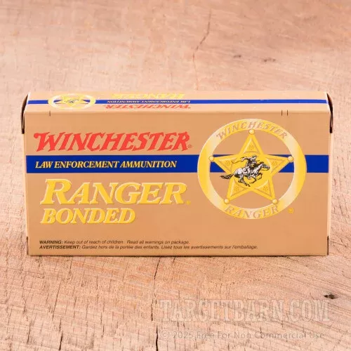 Winchester Ranger Bonded 40 S&W Ammunition – 50 Rounds of 165 Grain JHP
