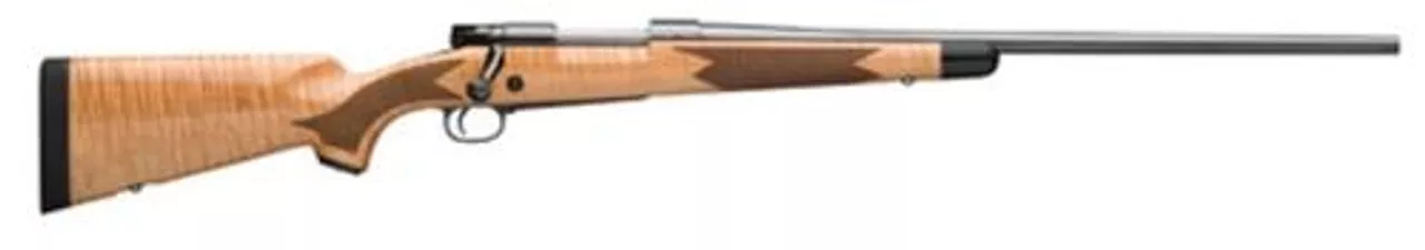Winchester Repeating Arms M70, Bolt Action, 30-06 Springfield, 24″ Barrel, High Gloss Finish, Maple Stock, 5 Round