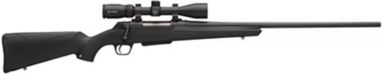 Winchester Repeating Arms, XPR, Bolt Action Rifle, 270 Winchester, Vortex Crossfire II 3-9×40 Included, 24″ Sporter Contour Barrel, Matte Blued, Right Hand, Black Composite Stock, 3 Rounds