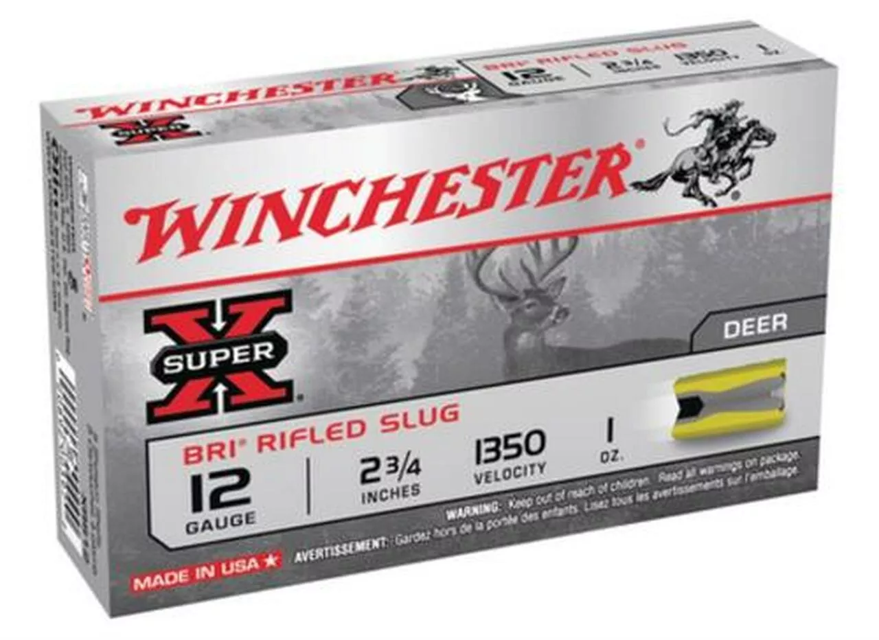 Winchester Super-X BRI Sabot 12 Ga, 2.75″, 1oz, Slug, 5rd/Box