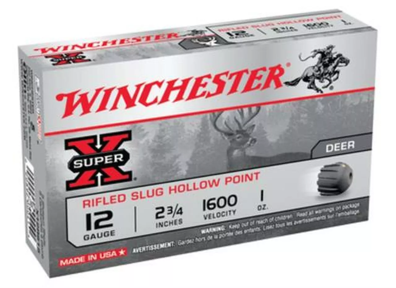 Winchester Super-X Rifled Lead 12 Ga, 2.75″, 1oz, Slug 5rd/Box