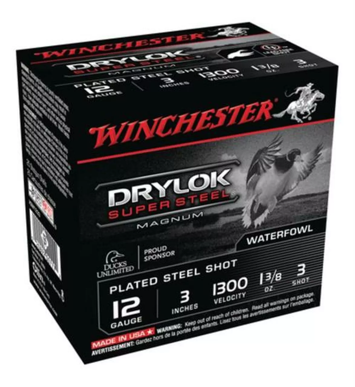 Winchester Super X Waterfowl Loads 12 ga 3″ 1-3/8 oz 3 Shot 25Box/10Case