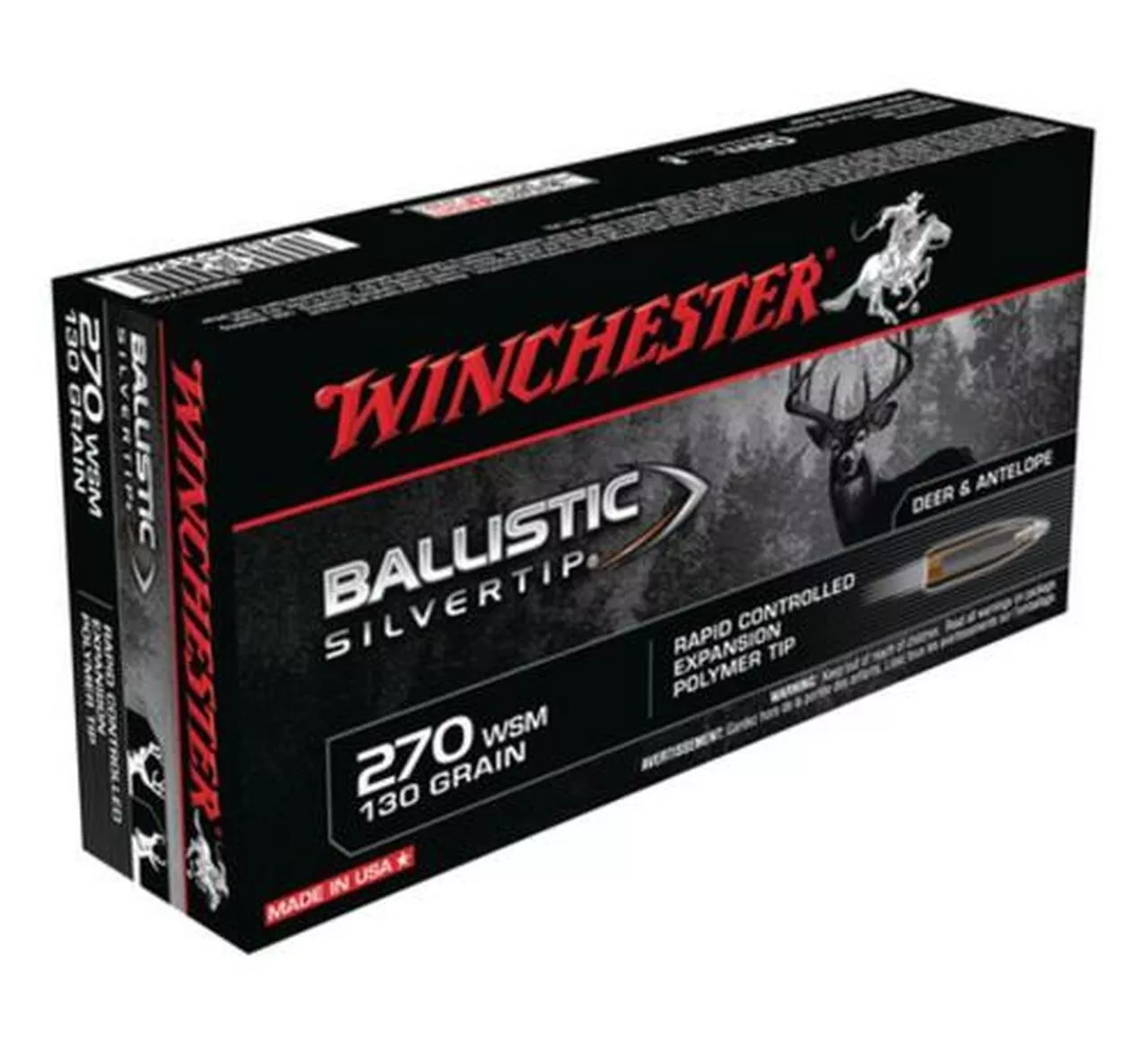 Winchester Supreme 270 Win Short Mag BLST 130gr, 20rd Box