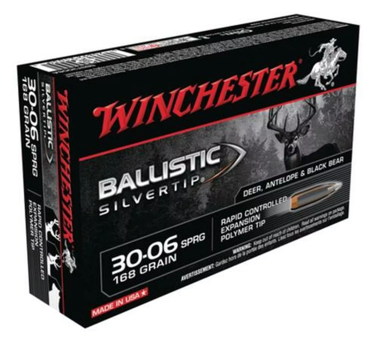 Winchester Supreme 30-06 Spg Ballistic Silvertip 168gr, 20rd Box